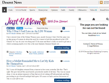 Tablet Screenshot of just4mom.blogs.deseretnews.com